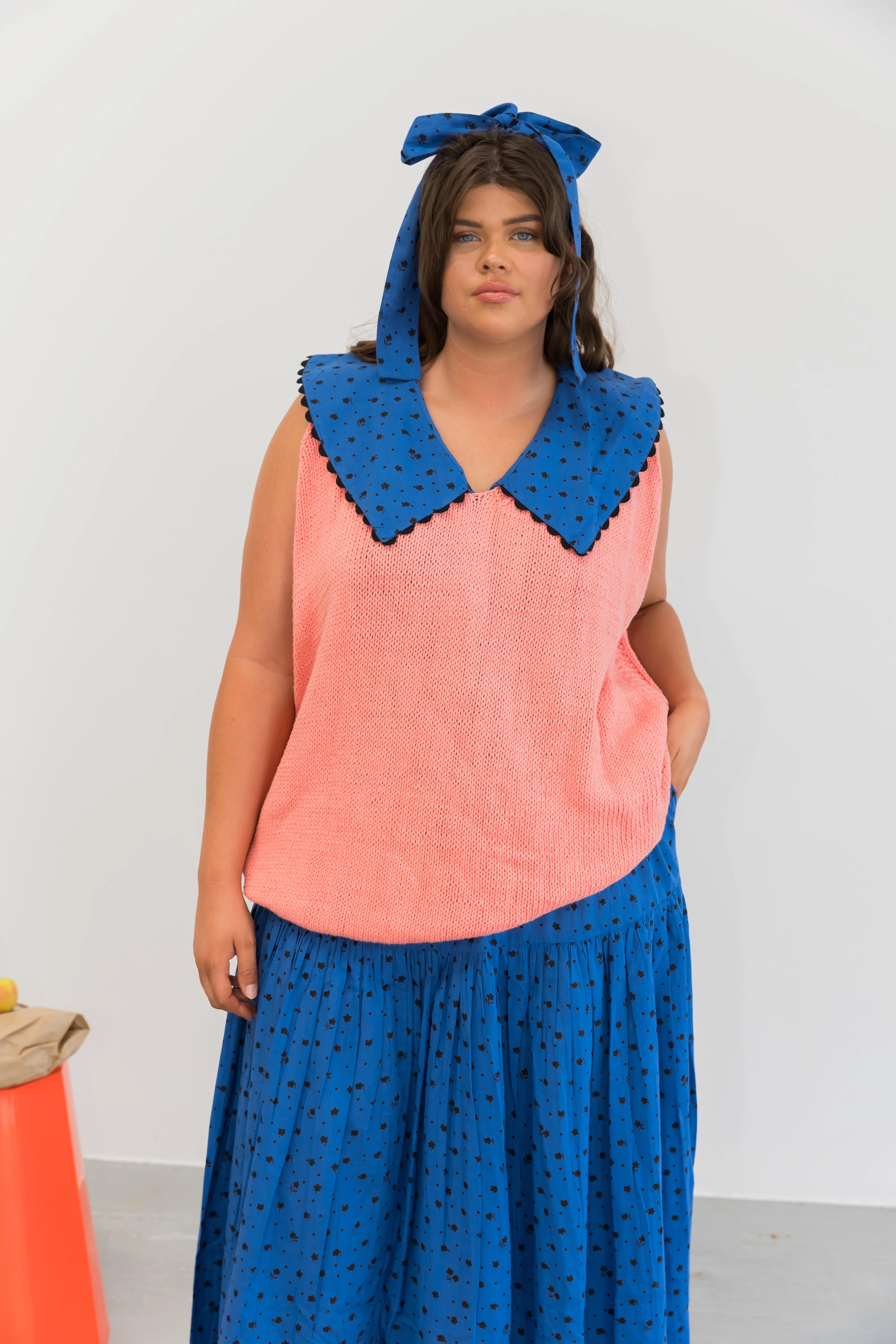 Kaia Knitted Vest - Candy