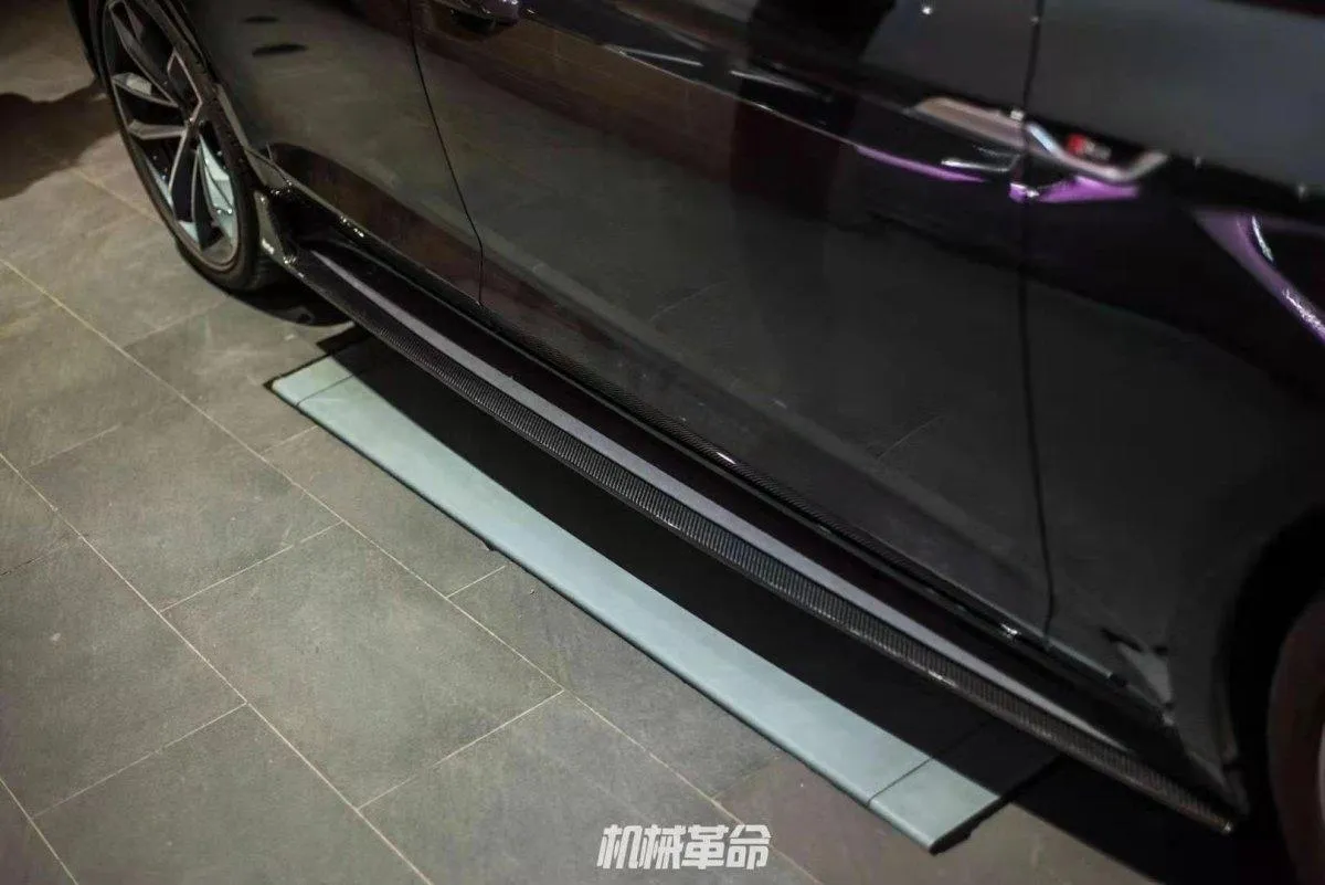 Karbel Carbon Side Skirts For Audi RS5 & S5 & A5 B9 2017-2019 Pre-preg Carbon Fiber