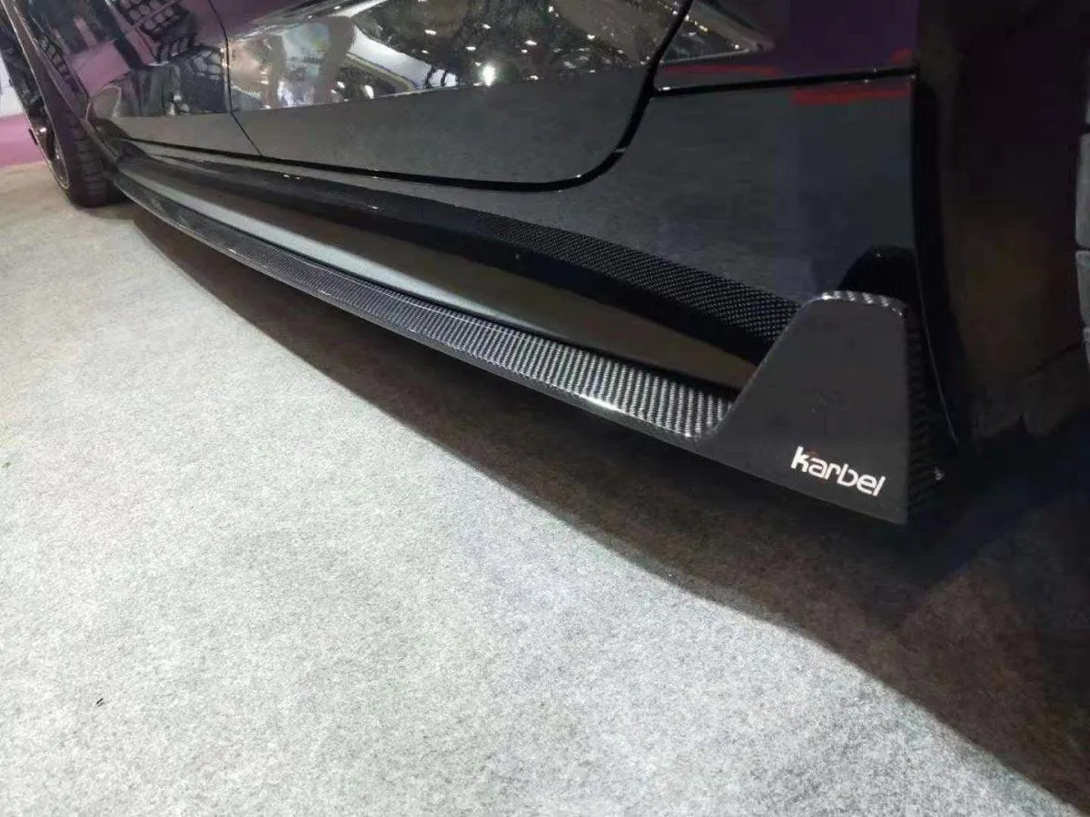 Karbel Carbon Side Skirts For Audi RS5 & S5 & A5 B9 2017-2019 Pre-preg Carbon Fiber