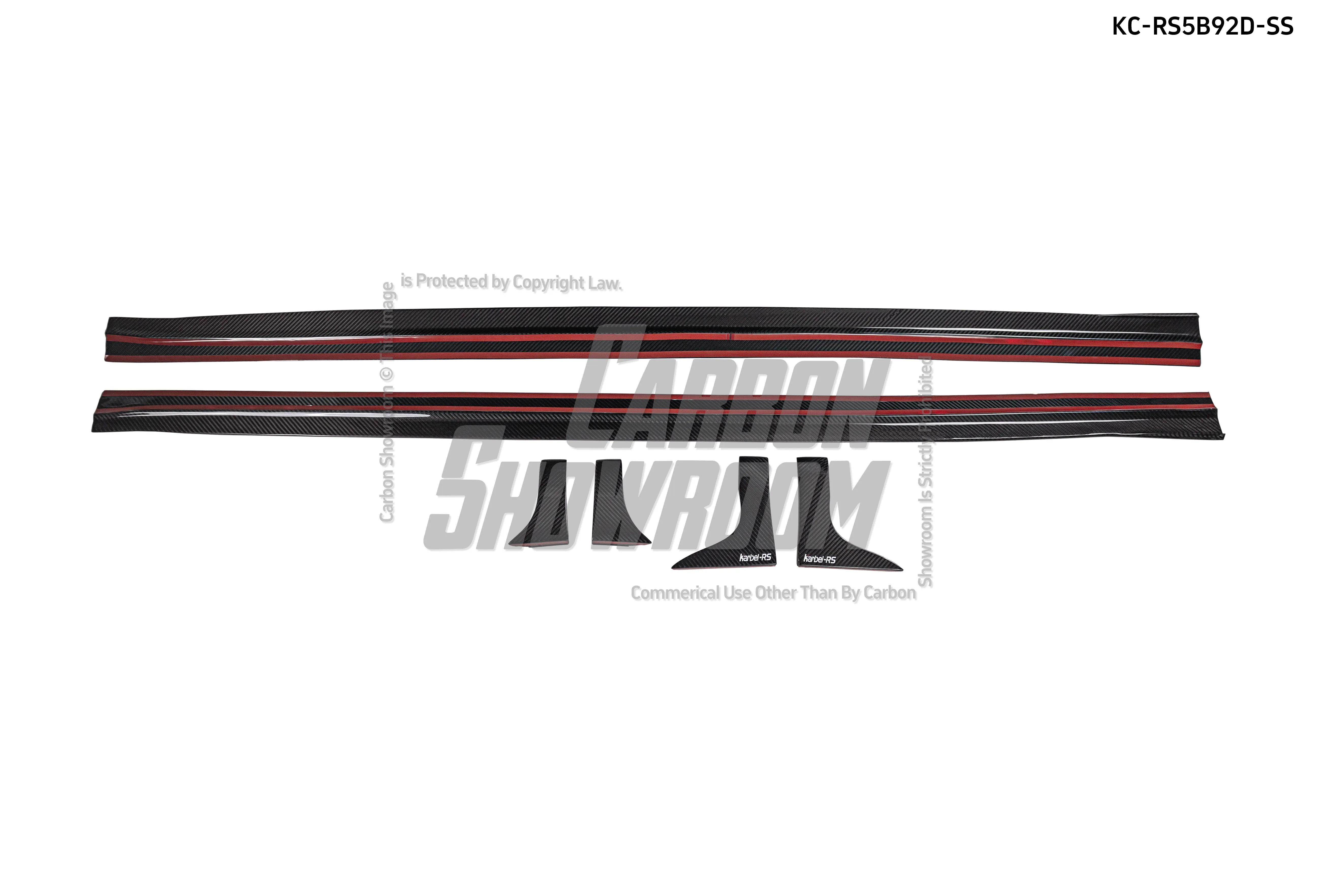 Karbel Side Skirts for Audi RS5 B9 2017-2019 Pre-preg Carbon Fiber
