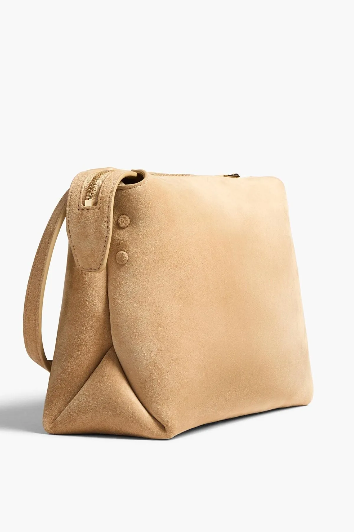 KHAITE Lina Medium Crossbody Pouch - Wheat