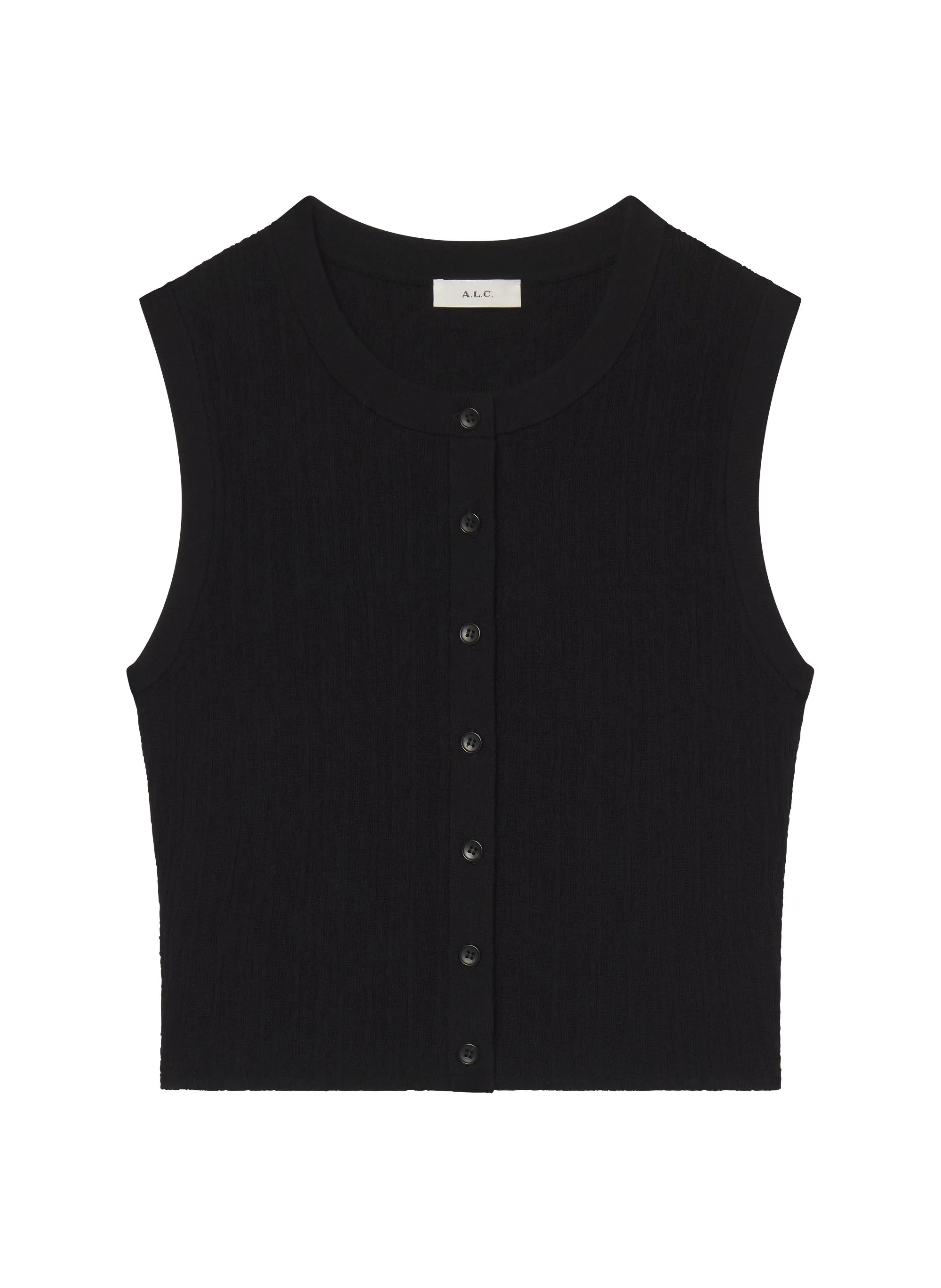 Lottie Cropped Fine Cotton Knit Top