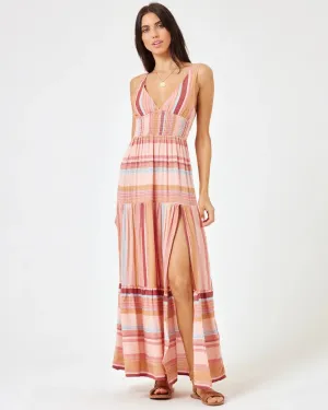 L*SPACE LILIKOI DRESS - SANTA MONICA STRIPES
