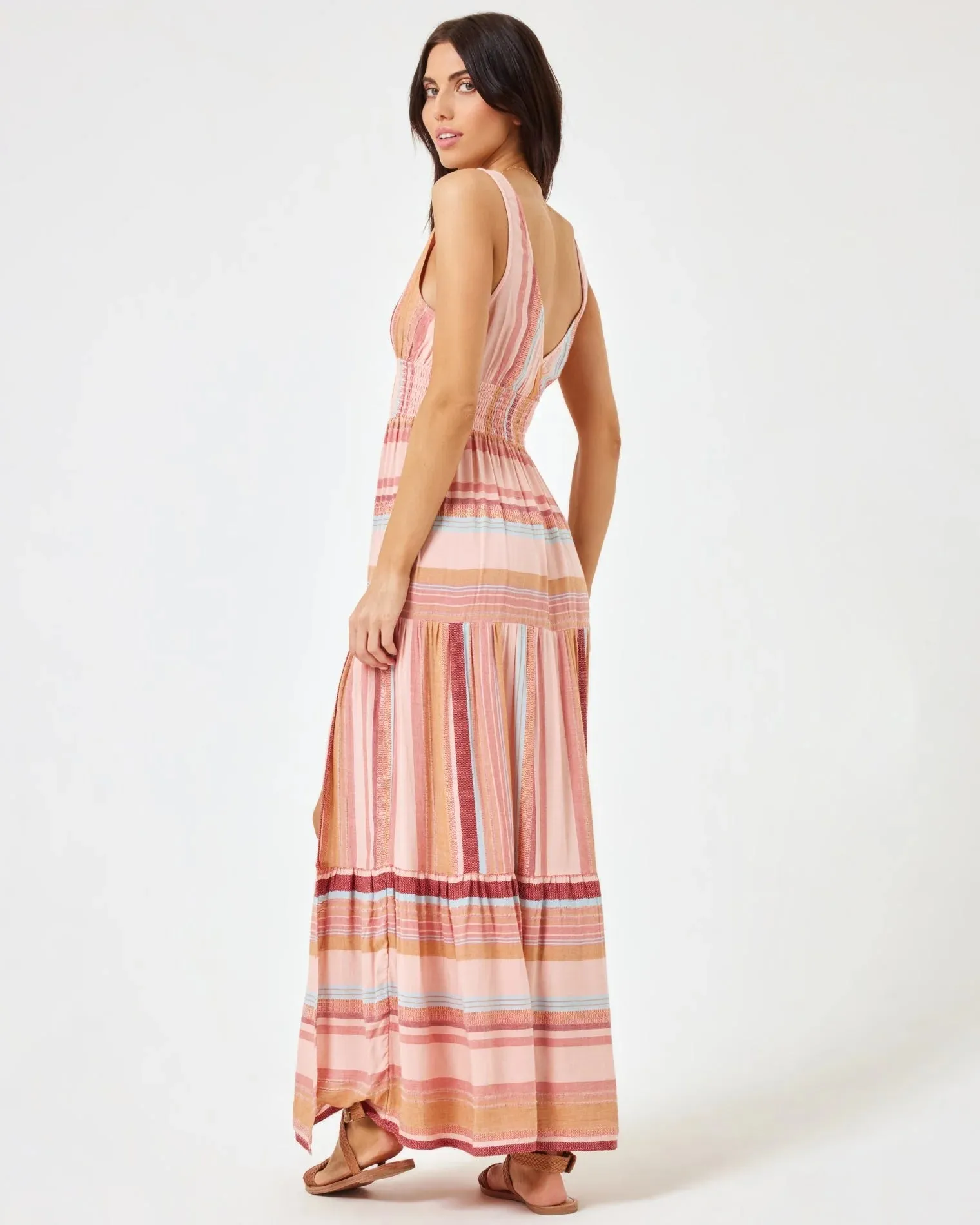 L*SPACE LILIKOI DRESS - SANTA MONICA STRIPES