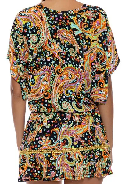 Luli Fama Luli Gypsy PLAYERA RUFFLE DRESS