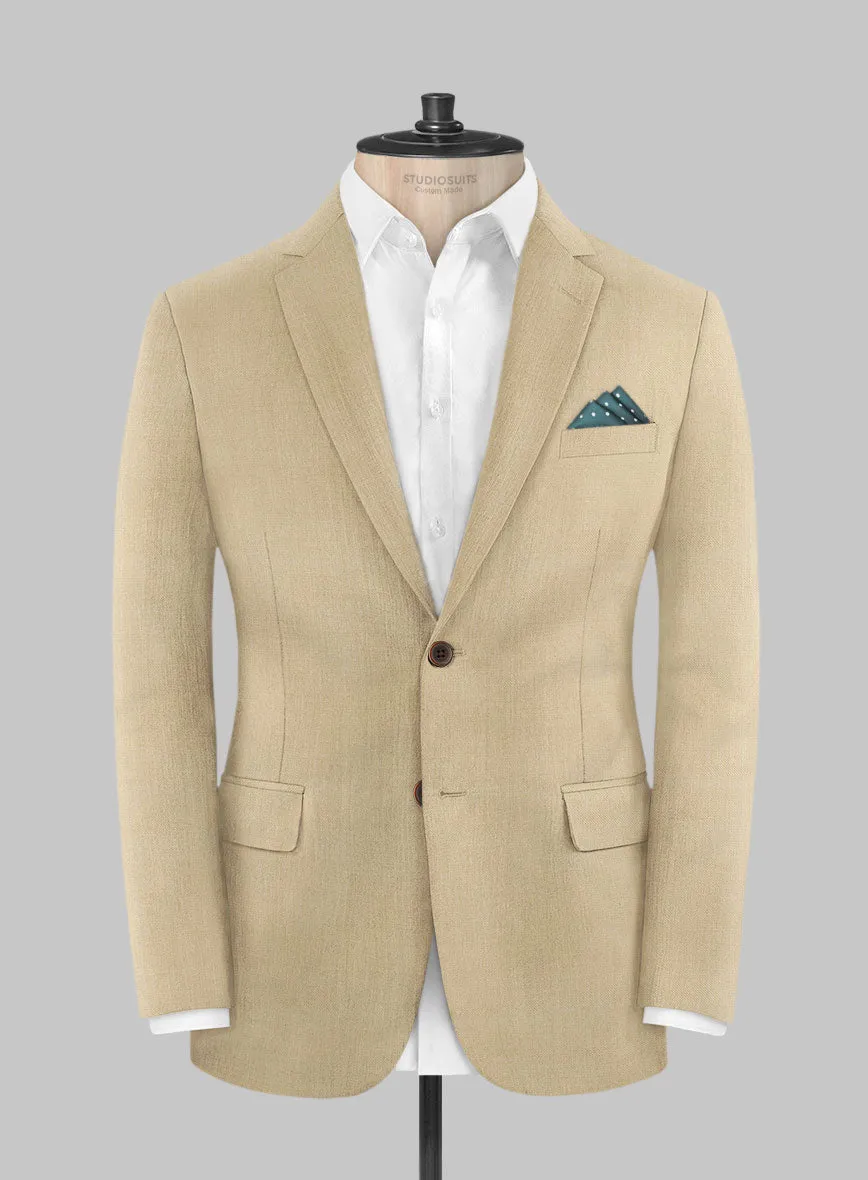 Marco Stretch Tan Wool Jacket
