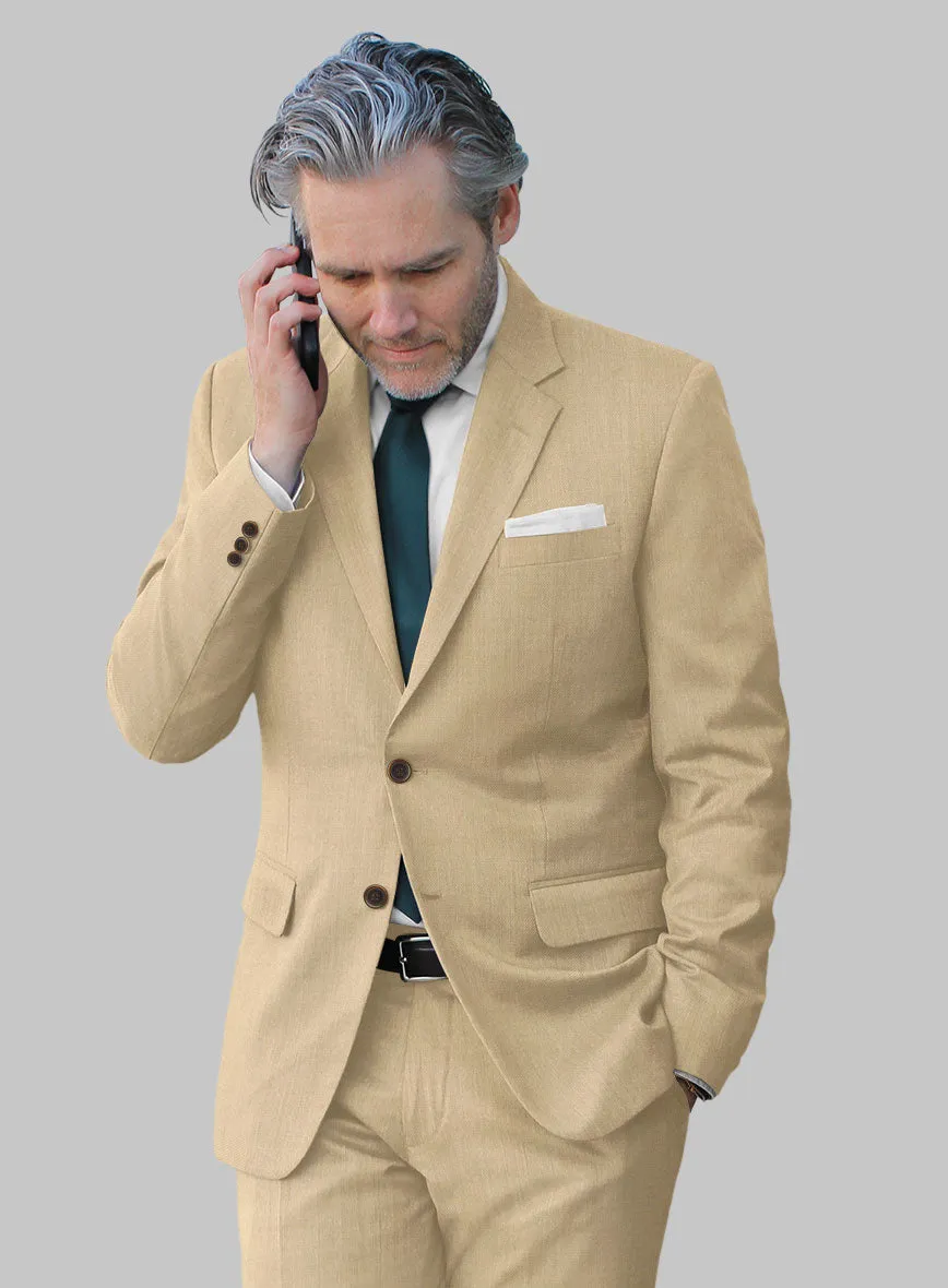 Marco Stretch Tan Wool Jacket