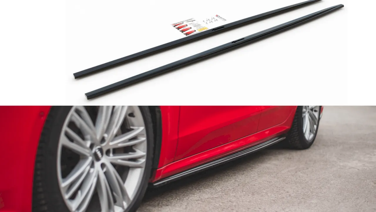 Maxton Design - SIDE SKIRTS DIFFUSERS AUDI S7 C8/ A7 S-LINE C8 SPORTBACK