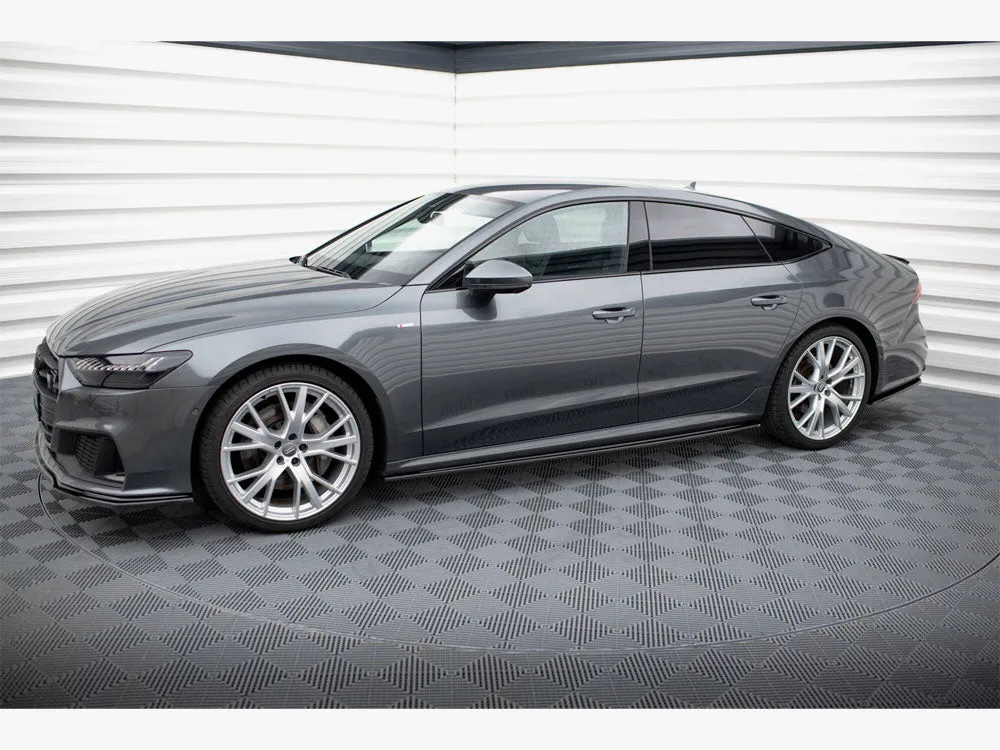Maxton Design - SIDE SKIRTS DIFFUSERS AUDI S7 C8/ A7 S-LINE C8 SPORTBACK