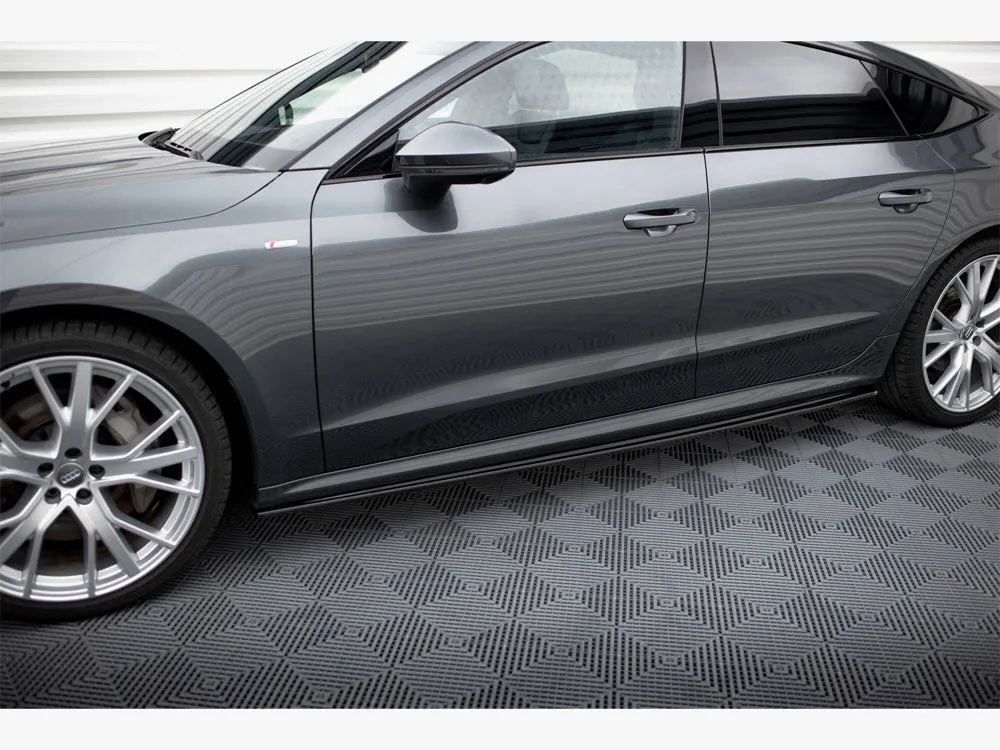 Maxton Design - SIDE SKIRTS DIFFUSERS AUDI S7 C8/ A7 S-LINE C8 SPORTBACK