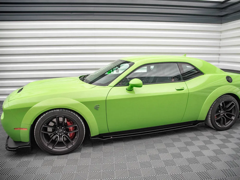 Maxton Design - SIDE SKIRTS DIFFUSERS DODGE CHALLENGER SRT HELLCAT WIDEBODY MK3