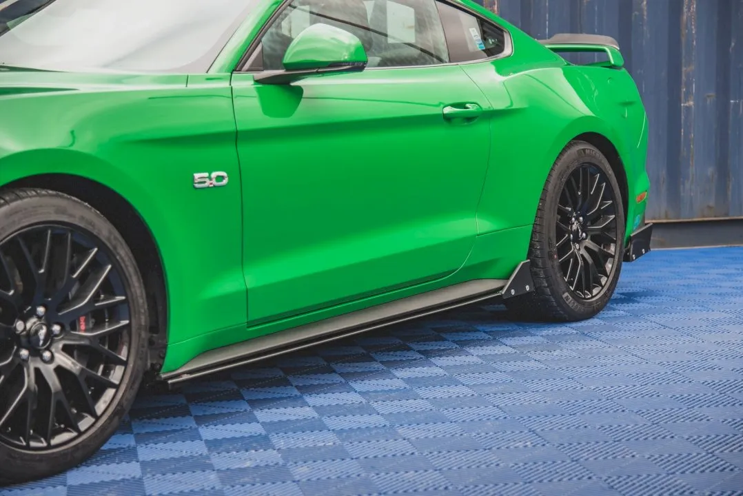 Maxton Design - SIDE SKIRTS DIFFUSERS   FLAPS FORD MUSTANG GT MK6 FACELIFT (2017-)