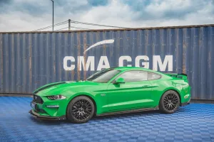 Maxton Design - SIDE SKIRTS DIFFUSERS   FLAPS FORD MUSTANG GT MK6 FACELIFT (2017-)
