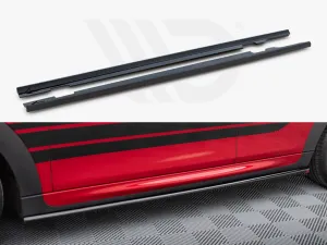 Maxton Design - SIDE SKIRTS DIFFUSERS MINI COOPER S JOHN COOPER WORKS F55 FACELIFT