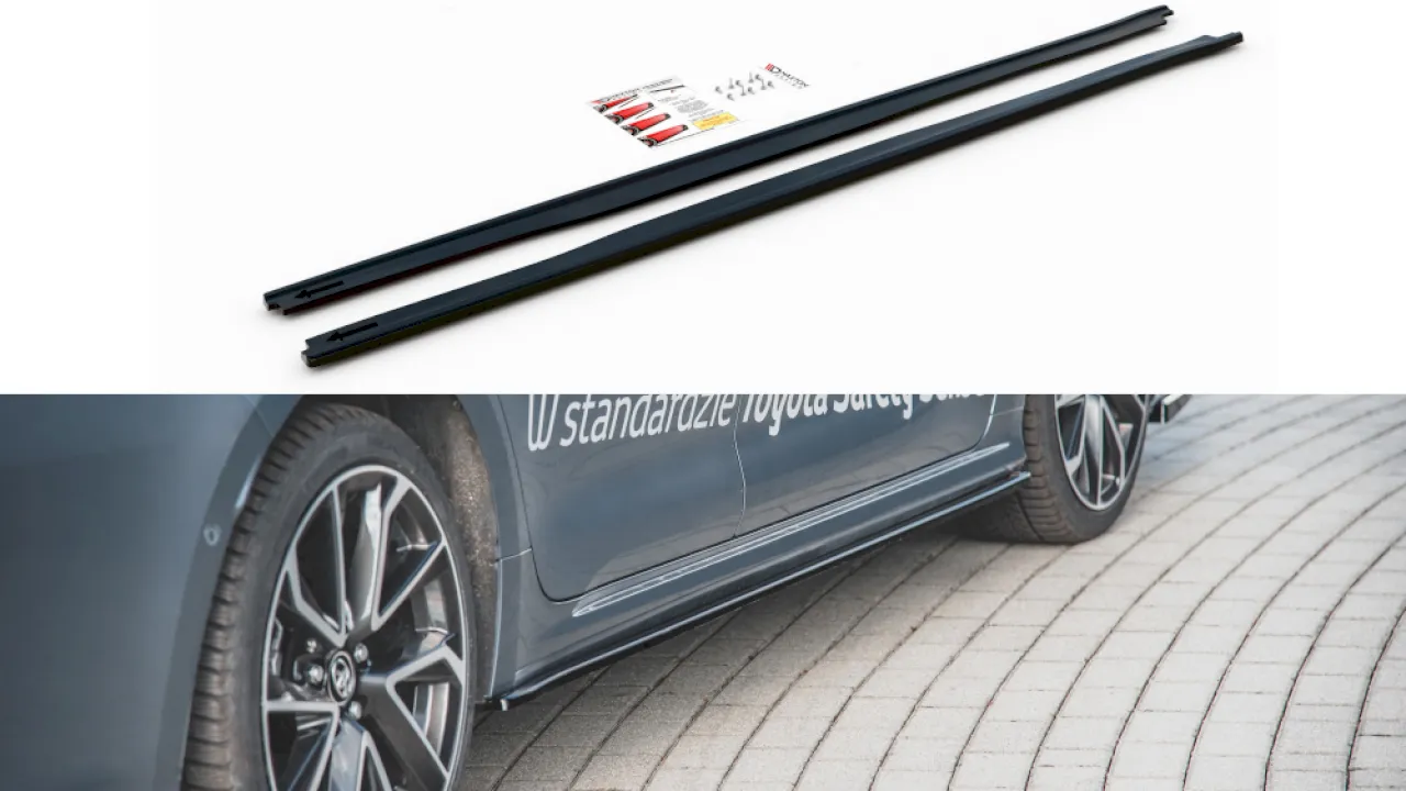 Maxton Design - SIDE SKIRTS DIFFUSERS TOYOTA COROLLA MK12 SEDAN (2019-2023)