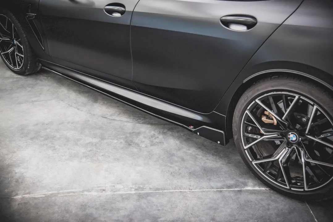 Maxton Design - SIDE SKIRTS DIFFUSERS V.1   FLAPS BMW M8 GRAN COUPE F93 / 8 GRAN COUPE M-PACK G16