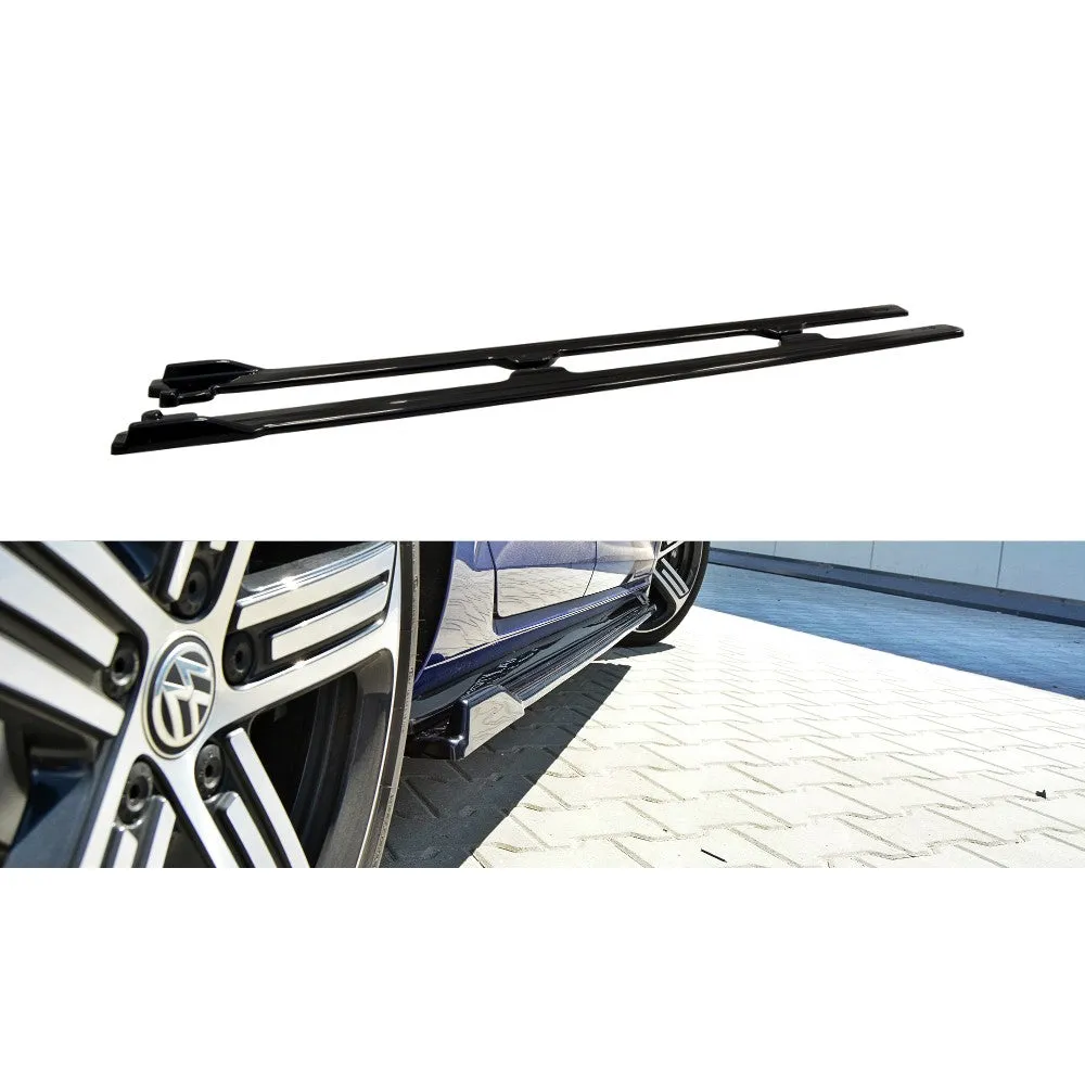 Maxton Design - SIDE SKIRTS DIFFUSERS V.1 VW GOLF 7 R / R-LINE FACELIFT