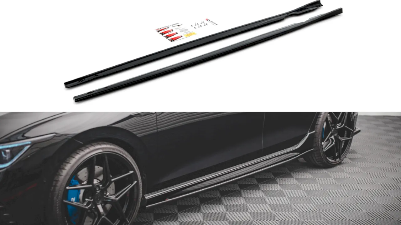 Maxton Design - SIDE SKIRTS DIFFUSERS V.2 VW GOLF R MK8 (2020-)