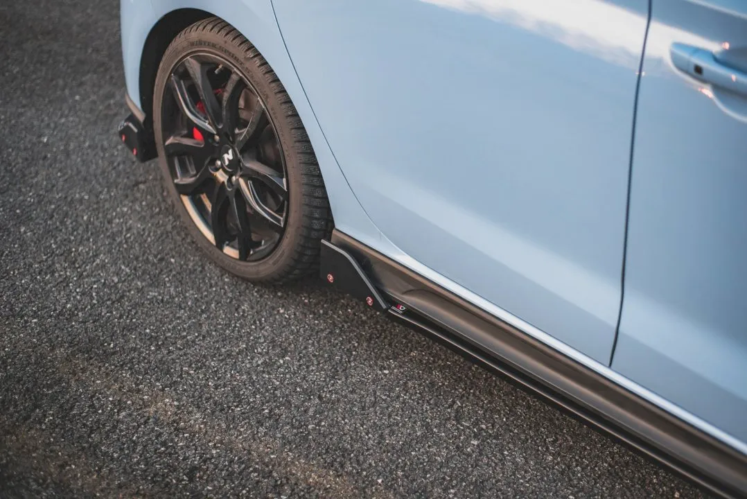 Maxton Design - SIDE SKIRTS DIFFUSERS V.5   FLAPS HYUNDAI I30 N MK3 / MK3 FL HATCHBACK / FASTBACK