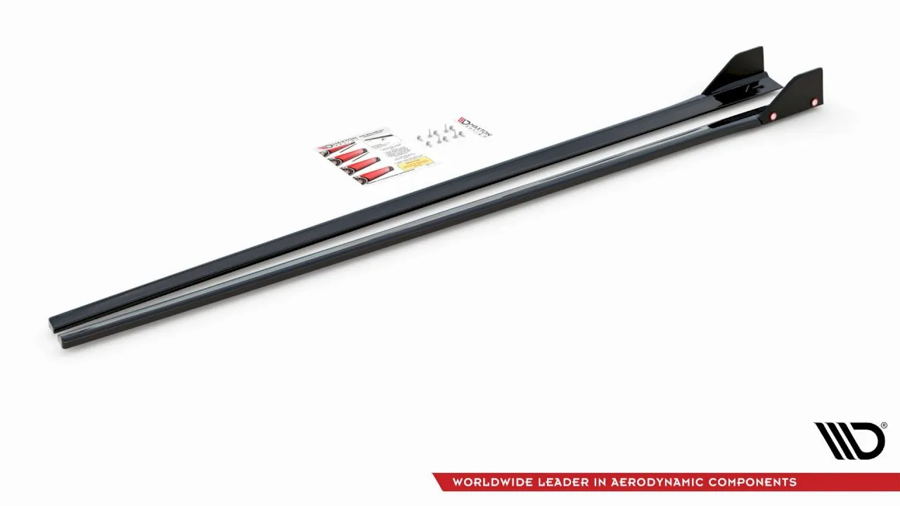 Maxton Design - SIDE SKIRTS DIFFUSERS V.5   FLAPS HYUNDAI I30 N MK3 / MK3 FL HATCHBACK / FASTBACK