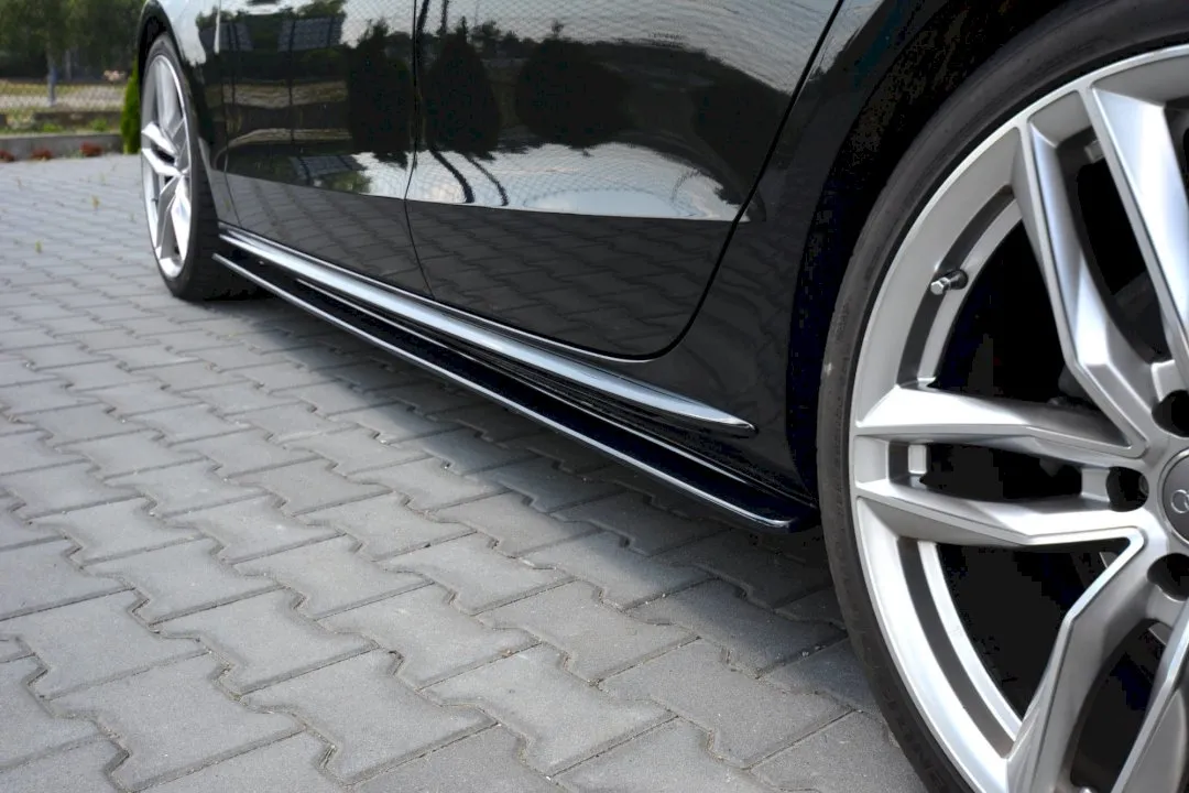 Maxton Design - SIDE SKIRTS SPLITTERS AUDI A5 SPORTBACK S-LINE MK1 FACELIFT (8T) (2011-2016)
