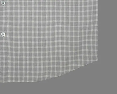 Men's 100% Cotton Windowpane Checkered Half Sleeves Shirt (Mauve)