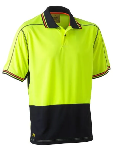 Mens Hi Vis Polyester Mesh Polo