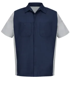 Men's Short Sleeve Two-Tone Crew Shirt