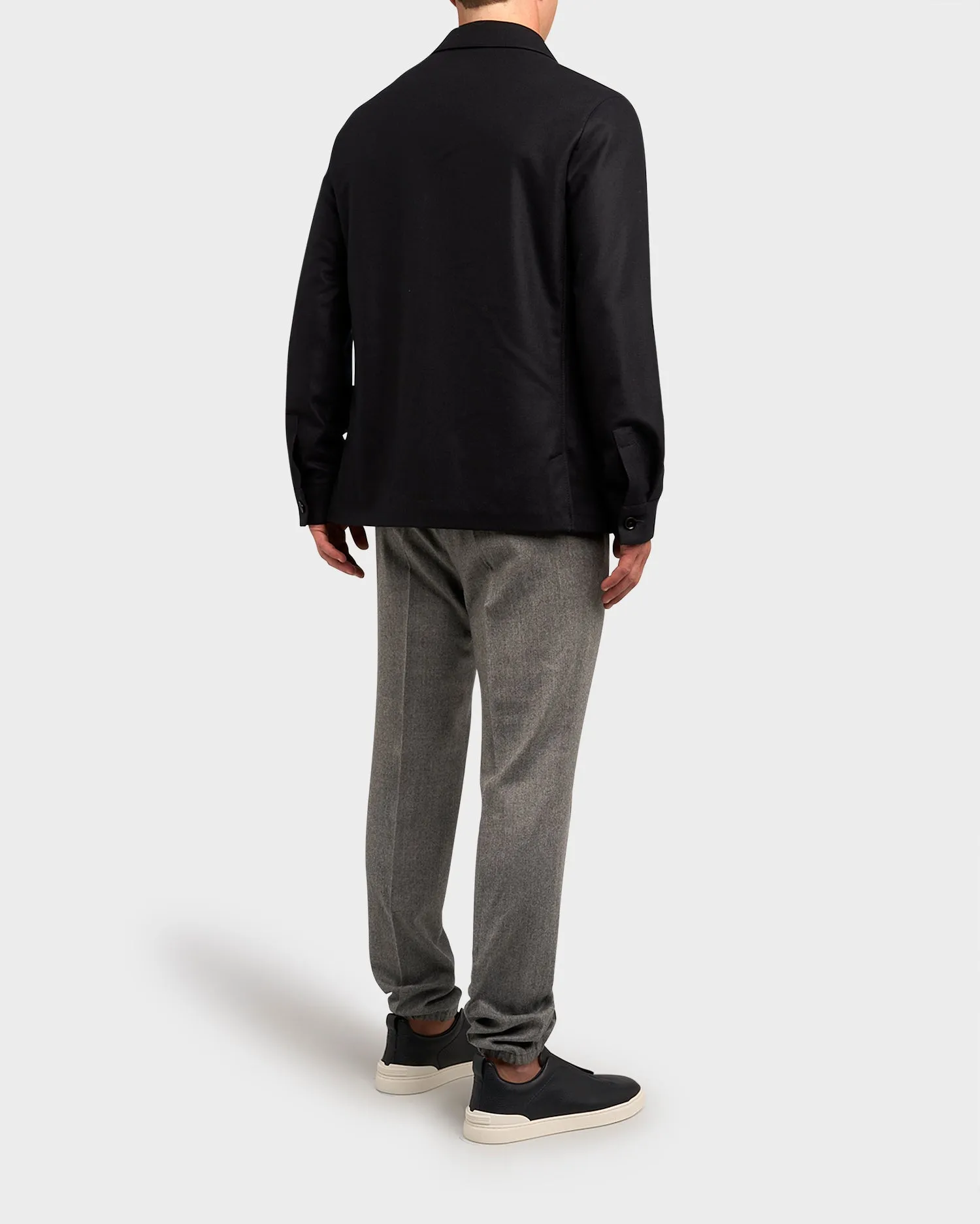 Midnight Blue Wool Chore Jacket