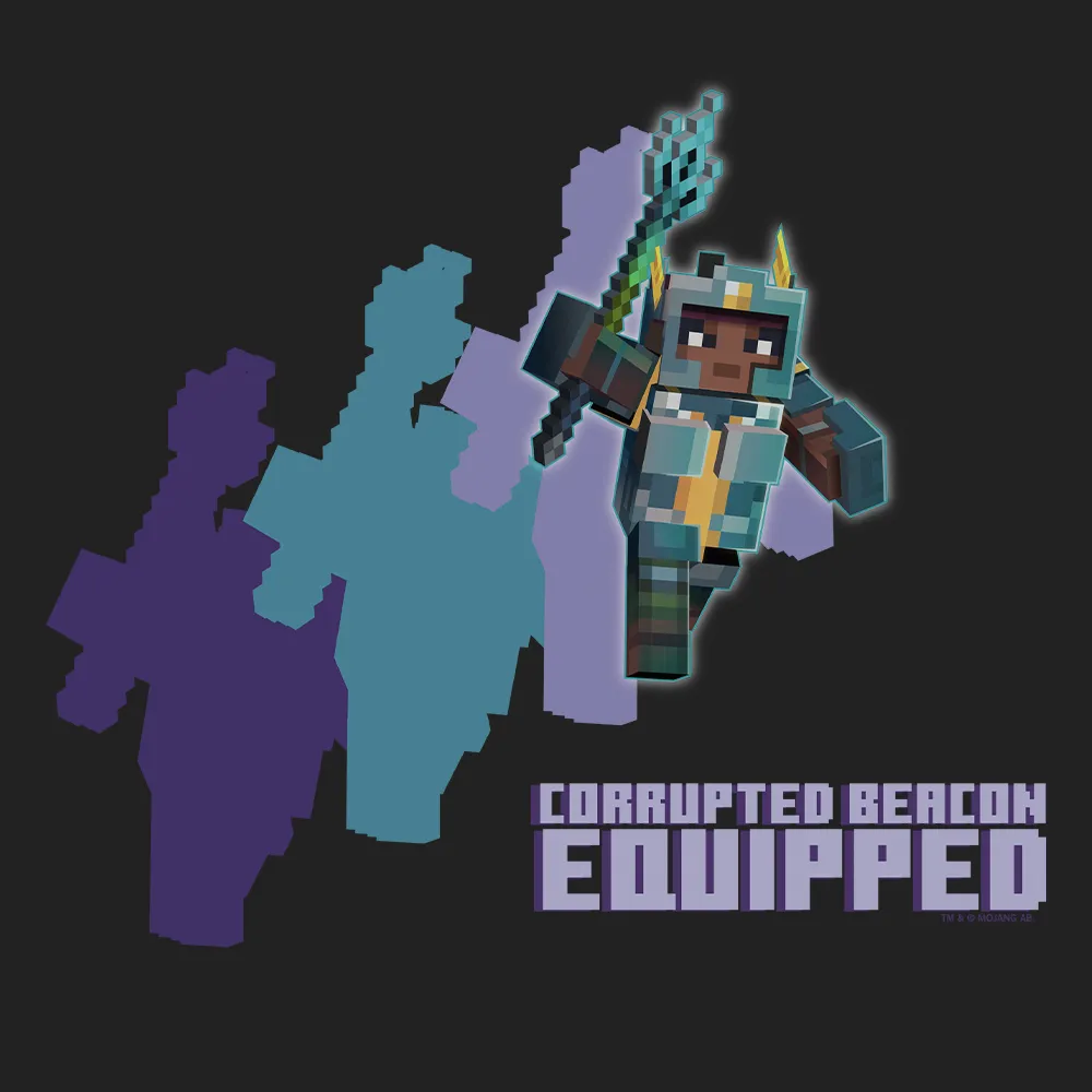 Minecraft Dungeons Corrupted Beacon Equipped Kids T-Shirt