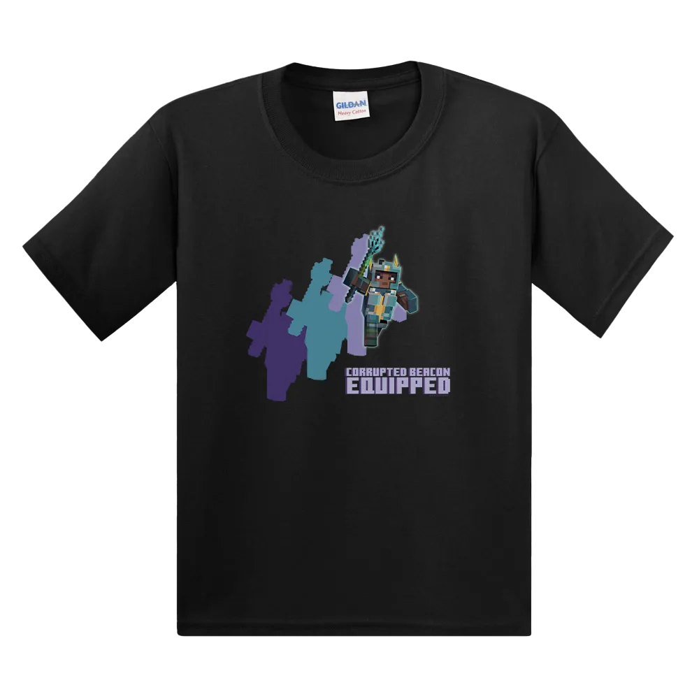 Minecraft Dungeons Corrupted Beacon Equipped Kids T-Shirt