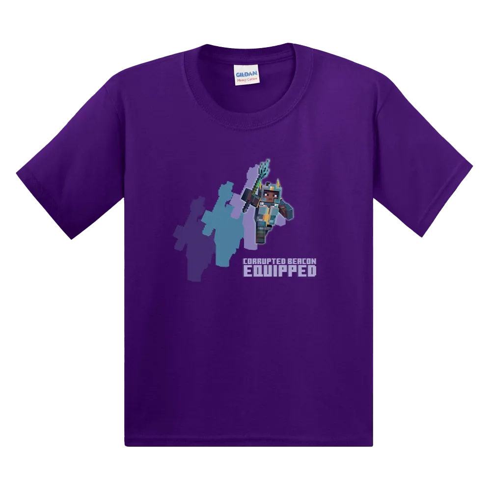 Minecraft Dungeons Corrupted Beacon Equipped Kids T-Shirt