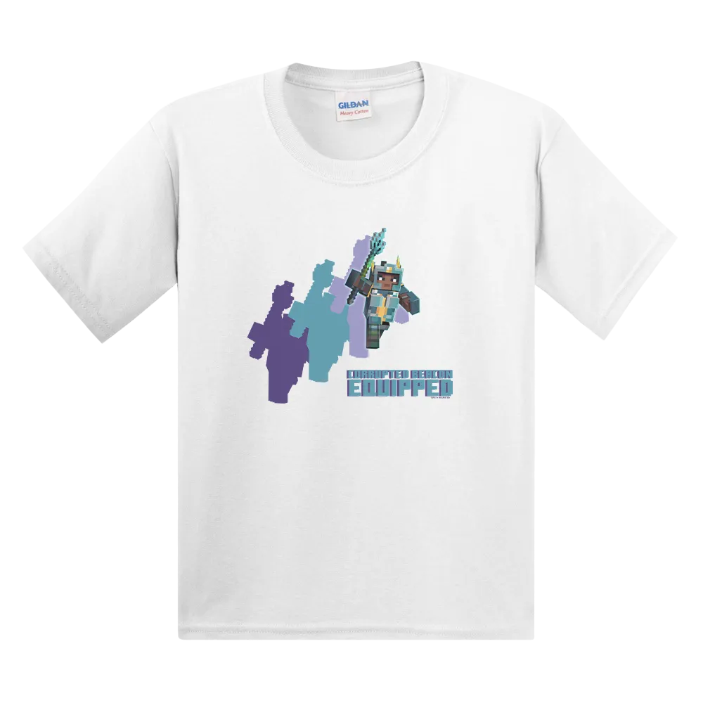 Minecraft Dungeons Corrupted Beacon Equipped Kids T-Shirt