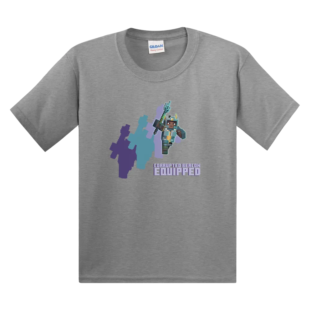 Minecraft Dungeons Corrupted Beacon Equipped Kids T-Shirt