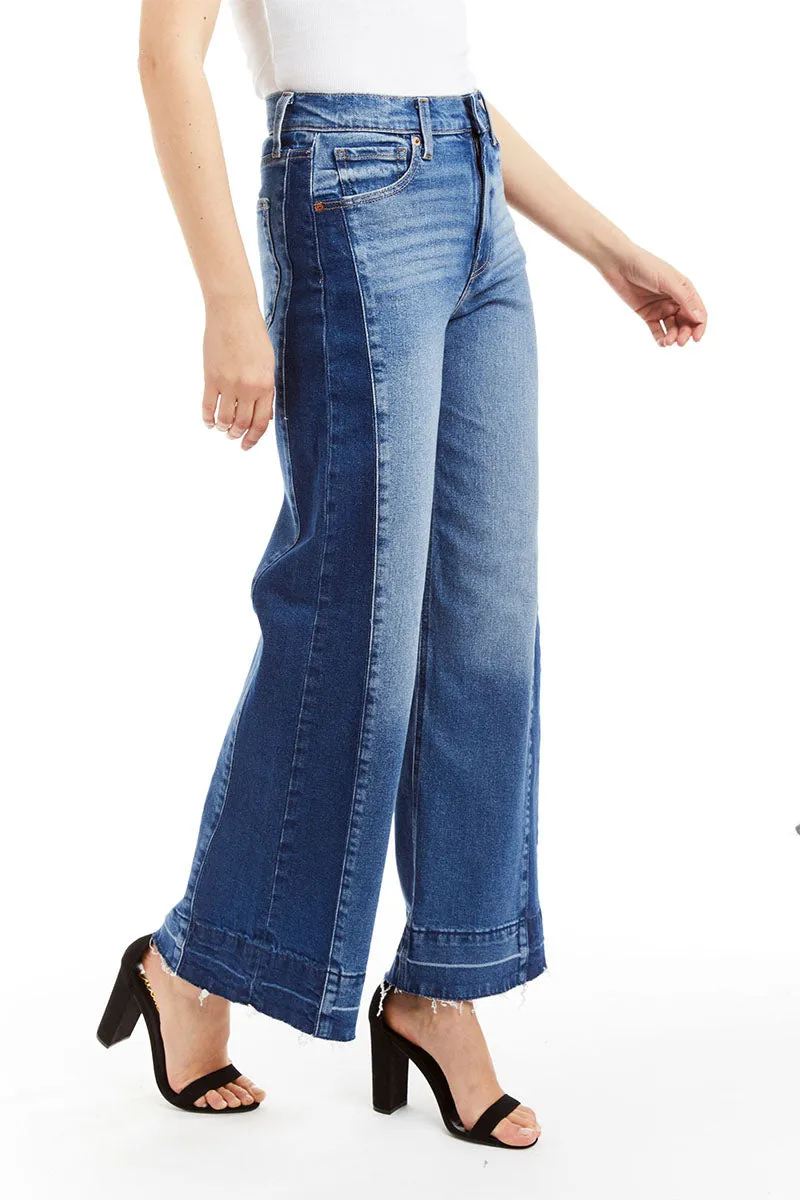 MIX WASH WIDE STRAIGHT PANT