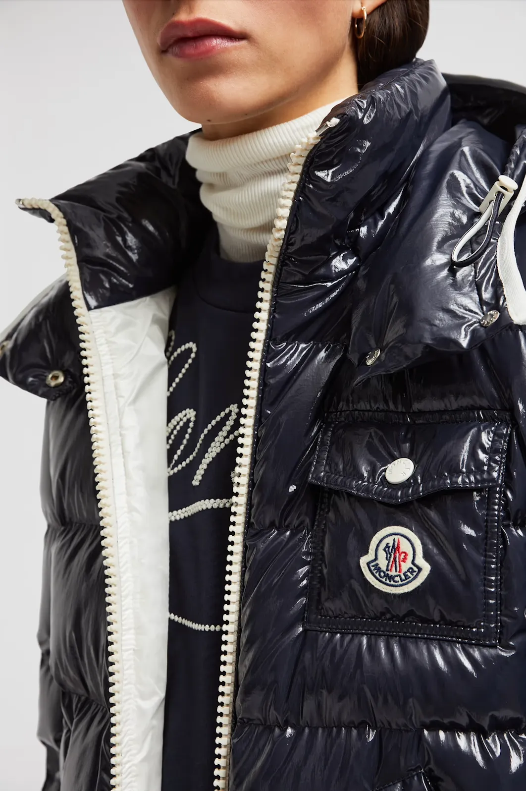 MONCLER ANDRO SHORT DOWN JACKET BLUE