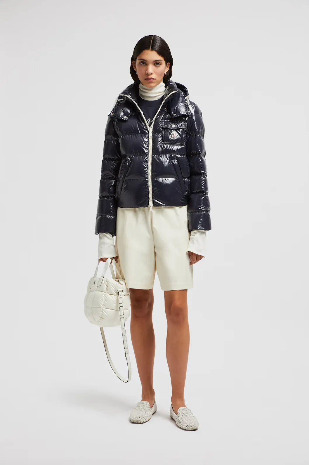 MONCLER ANDRO SHORT DOWN JACKET BLUE