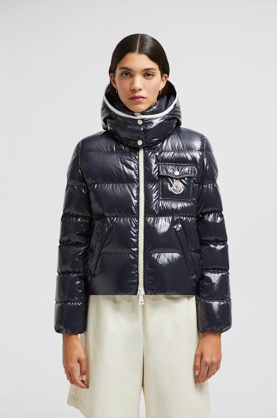 MONCLER ANDRO SHORT DOWN JACKET BLUE