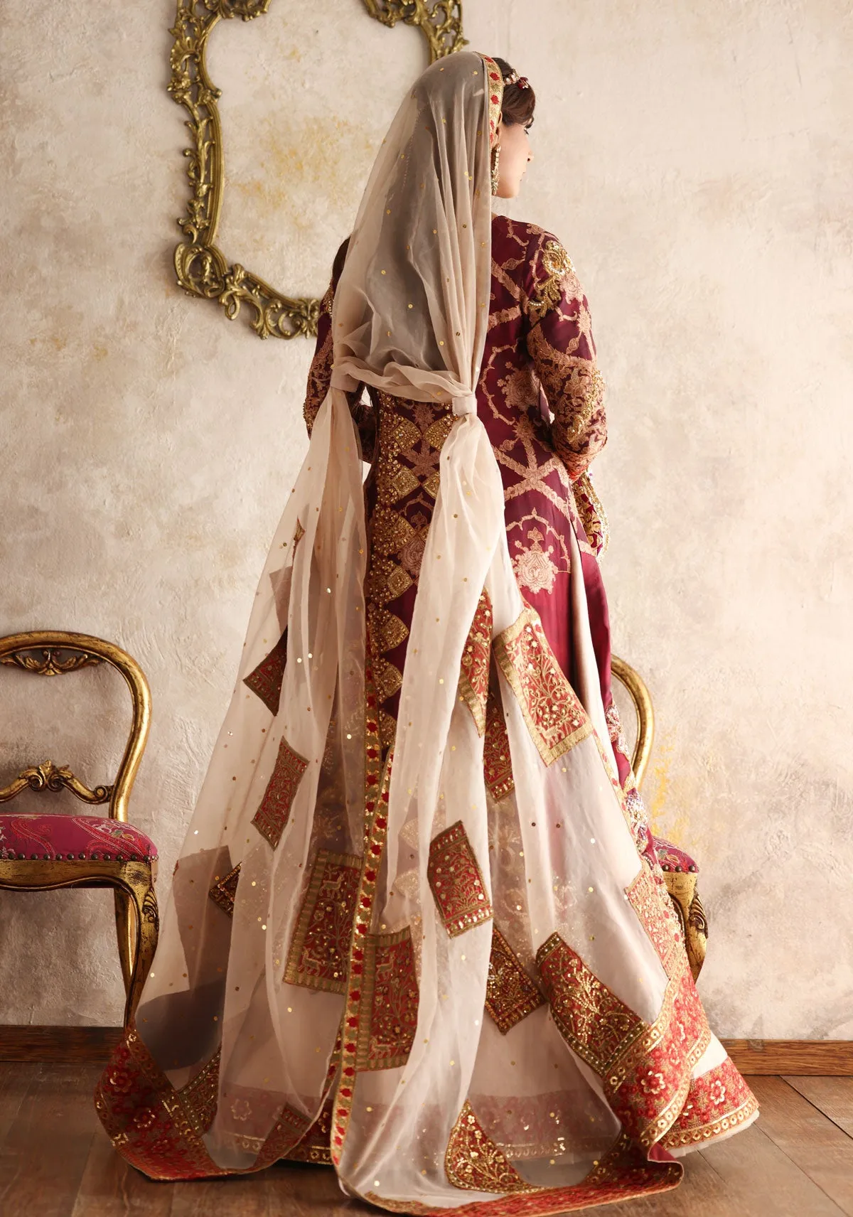 Mughal Opulence Inspired Silk Outfit