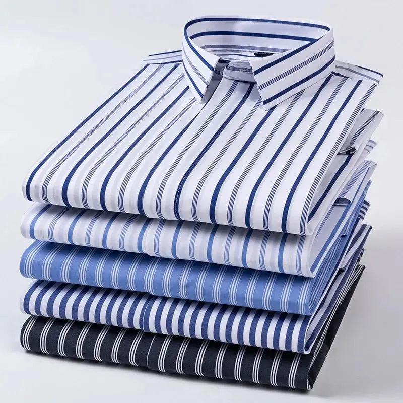 New Quality Concealed Button Men Shirt Long Sleeves Dress Shirts For Men