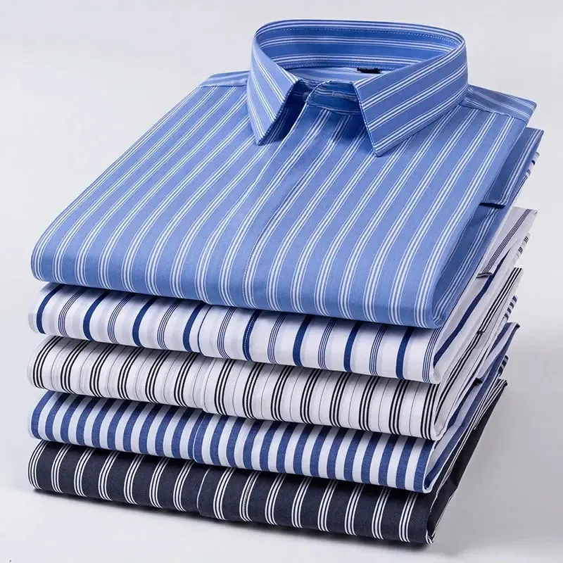 New Quality Concealed Button Men Shirt Long Sleeves Dress Shirts For Men