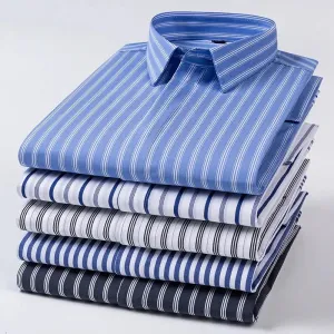 New Quality Concealed Button Men Shirt Long Sleeves Dress Shirts For Men