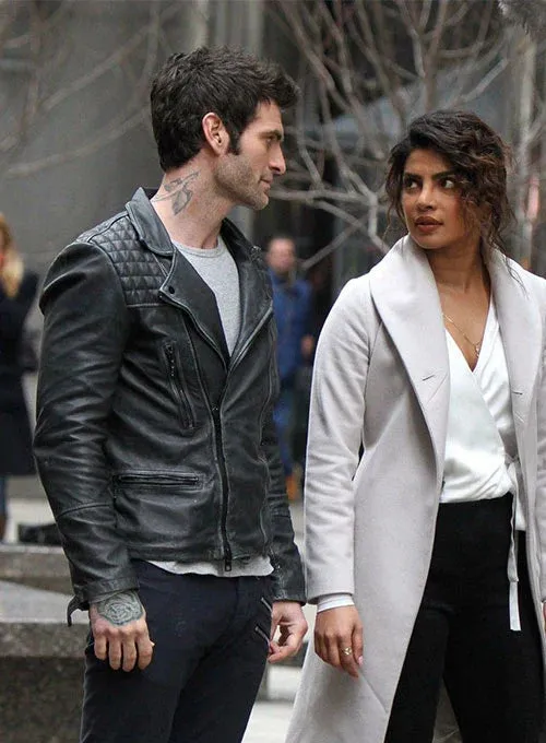 QUANTICO LEATHER JACKET WORN BY ALAN POWELL