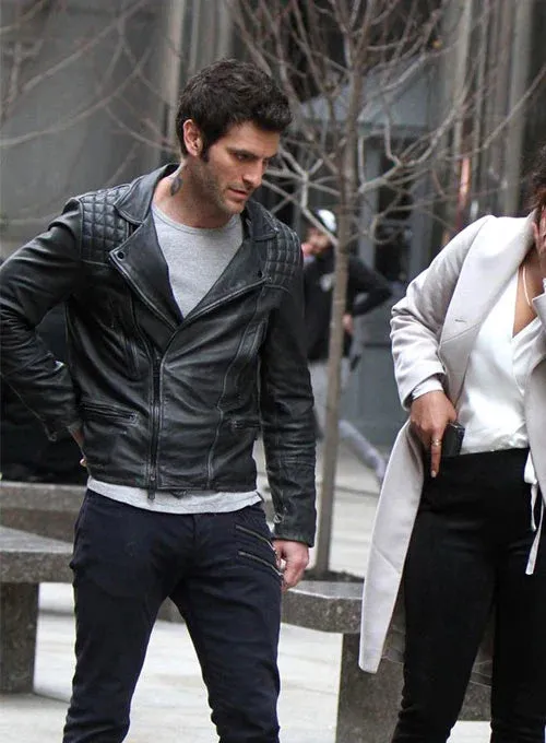 QUANTICO LEATHER JACKET WORN BY ALAN POWELL