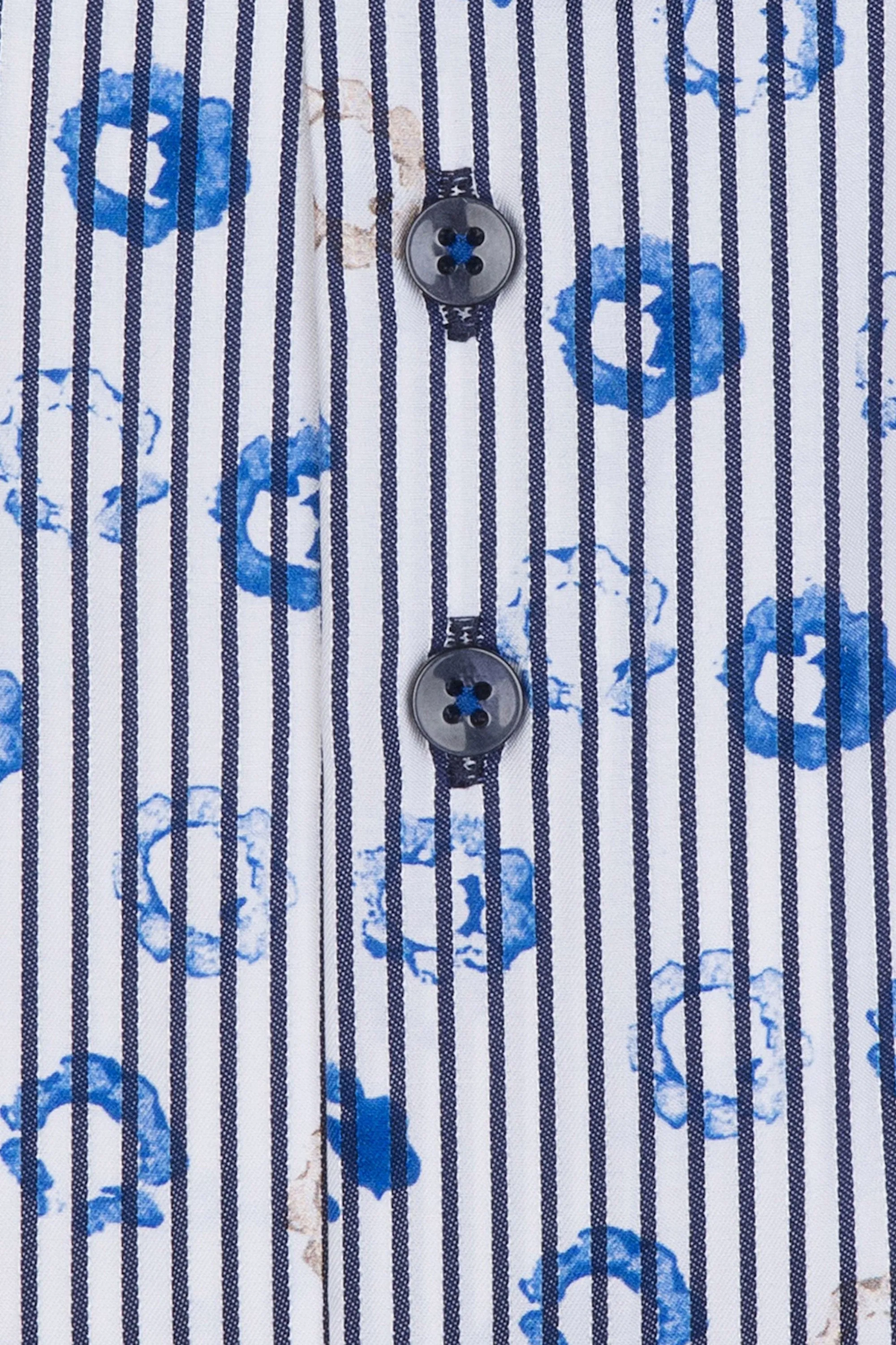 R2 Blue Patterned Shirt Blue Patterned