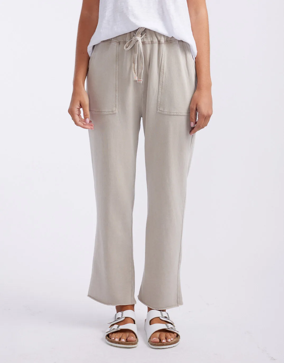 Raw Edge Lounge Pant - Stone