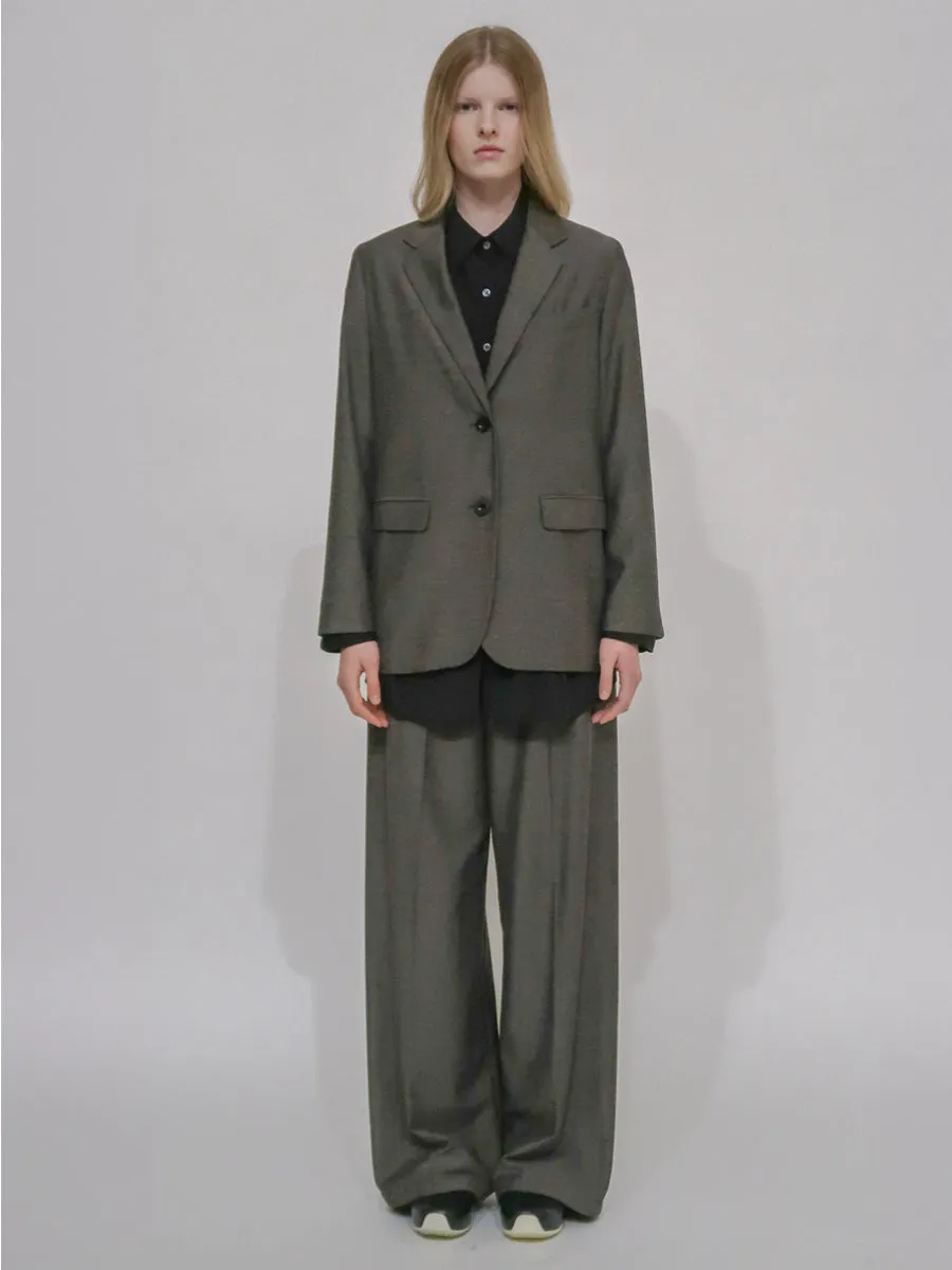 RELAXED PULL ON PANT- CANVAS SUITING
