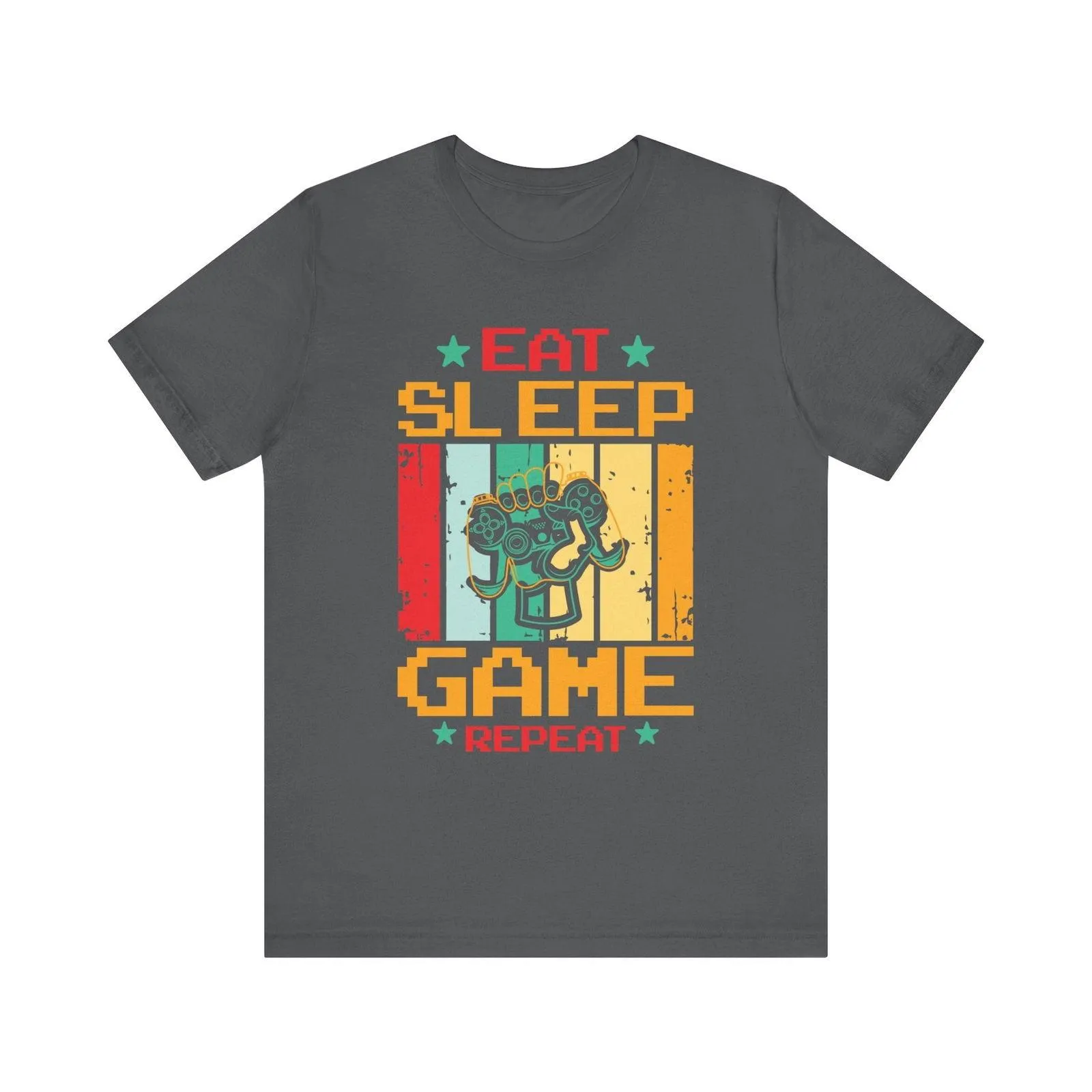 Retro Gaming Eat Sleep Game Repeat T Shirt