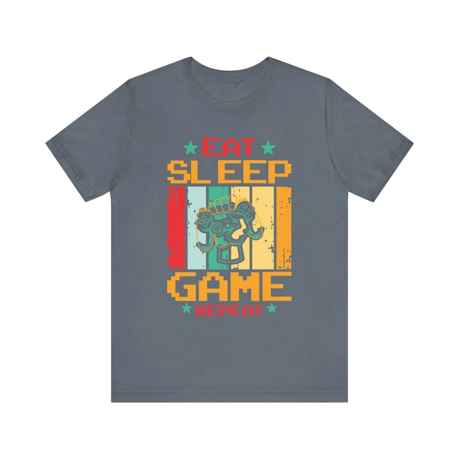 Retro Gaming Eat Sleep Game Repeat T Shirt