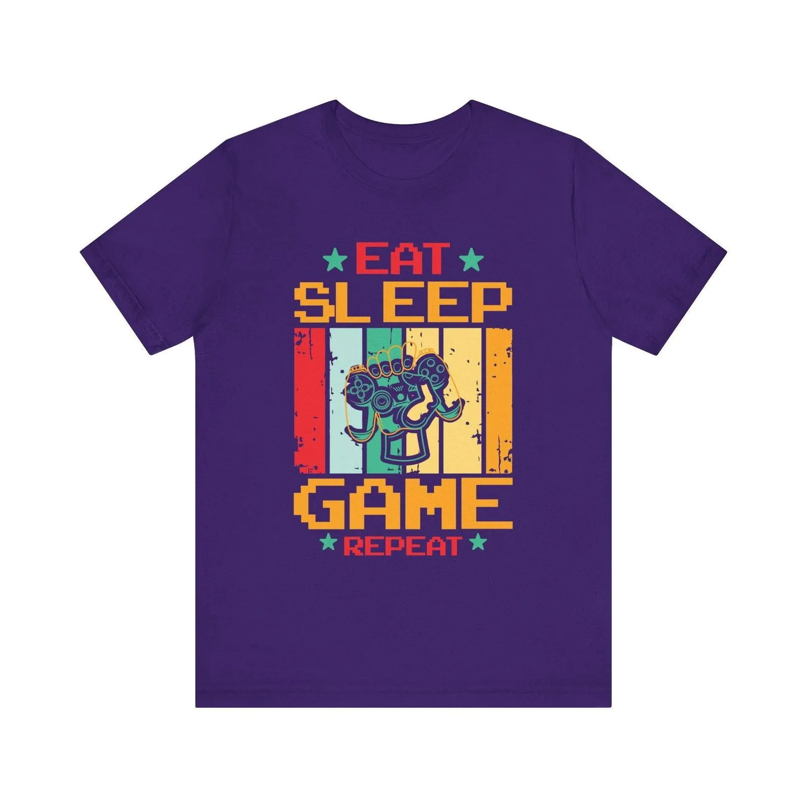 Retro Gaming Eat Sleep Game Repeat T Shirt